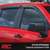 image:imageRough Country Tapeon Window Rain Guards for Chevy Silverado amp GMC Sierra 15002500HD3500HD Crew Cab 20192025  Low Profile Window Visors 4Pc Rain Guard for Trucks