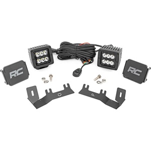 image:imageRough Country 2 Spot LED Ditch Light Kit for 20142018 Chevy Silverado  71052