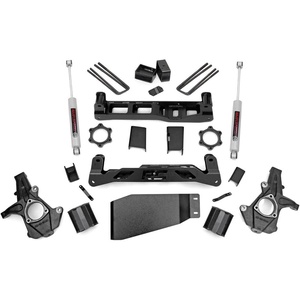 image:imageRough Country 5 Suspension Lift Kit with N3 Loaded StrutsN3 Rear Shocks for Chevy Silverado amp GMC Sierra 1500 20072013 4WDStrut SpacersN3 Rear Shocks
