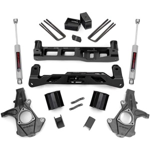 image:imageRough Country 5 Suspension Lift Kit with Strut SpacersN3 Shocks for Chevy Silverado amp GMC Sierra 1500 20142018 wStock Cast Steel Control Arms