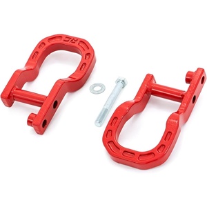image:imageRough Country Forged Red Tow Hooks for Chevy Silverado 1500 20142018 amp Classic  HeavyDuty Steel BoltOn Recovery Hooks