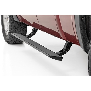 image:imageRough Country HTSeries Power Running Boards for Chevy Silverado amp GMC Sierra 15002500HD3500HD 20152019 amp Classic  Auto Retractable StepsDouble Cab