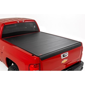 image:imageRough Country Hard RollUp Tonneau Cover for Chevy Silverado amp GMC Sierra 1500 20072013  Aluminum Truck Bed Cover Fits 59 Bed67 Bed
