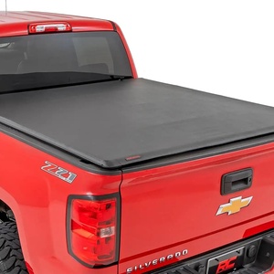 image:imageRough Country Soft RollUp Bed Cover for Chevy Silverado amp GMC Sierra 15002500HD3500HD 20142019 amp Classic  LowProfile Vinyl Tonneau Cover67 Bed
