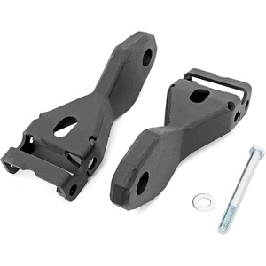 image:imageRough Country Tow Hook Shackle Mounts for 20142018 Chevy Silverado 1500  RS169 Black