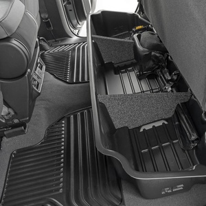 image:imageRough Country Under Seat Storage for Chevy Silverado amp GMC Sierra 15002500HD3500HD Double Cab 20192026  Custom Rear Under Seat Organizer Tray with Lockable LidDouble Cab  No Lid