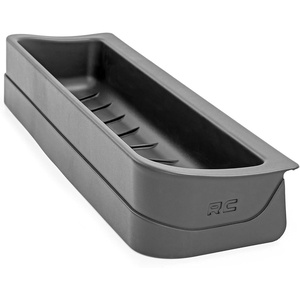 image:imageRough Country Under Seat Storage for Ford F150F250F350Raptor Crew Cab 20152026  Custom Rear Under Seat Organizer Tray with Lockable LidCrew Cab  No Lid