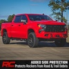 image:imageRough Country TR2 Running Boards for Chevy Silverado amp GMC Sierra 15002500HD3500HD Crew Cab 20192026  5 Wide CabLength Aluminum Side Steps