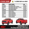 image:imageRough Country TR2 Running Boards for Chevy Silverado amp GMC Sierra 15002500HD3500HD Crew Cab 20192026  5 Wide CabLength Aluminum Side Steps