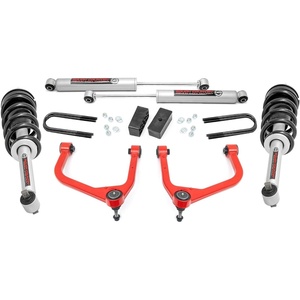 image:imageRough Country 35 Lift Kit wN3 Struts for 20192024 GMC Sierra 150028831RED