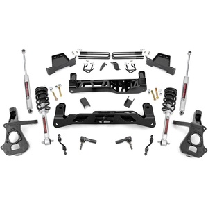 image:imageRough Country 7 Suspension Lift Kit with N3 StrutsN3 Shocks for Chevy Silverado amp GMC Sierra 1500 20142018 wStock Cast Steel Control Arms