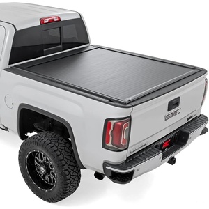 image:imageRough Country Powered Retractable Bed Cover for Chevy Silverado amp GMC Sierra 1500 20142018  Fits 67 Bed  Electric Aluminum Tonneau Cover with Key Fob Control67 Bed
