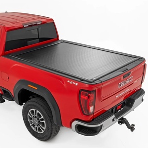 image:imageRough Country Powered Retractable Bed Cover for Chevy Silverado amp GMC Sierra 2500HD3500HD 20202026 Fits 69 Bed  Electric Aluminum Tonneau Cover with Key Fob Control