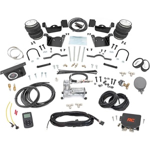 image:imageRough Country Rear Air Spring Kit with Onboard Air Compressor amp Wireless Controller for Chevy Silverado GMC Sierra 2500HD3500HD 20202025