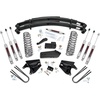 image:imageRough Country 4 Quad Front Shocks Suspension Lift Kit for Ford F150 19801996 4WD with Rear Leaf Springs  4 Front amp 2 Rear N3 Shocks Lifted Coil amp AddALeaf SpringsRear Leaf Springs