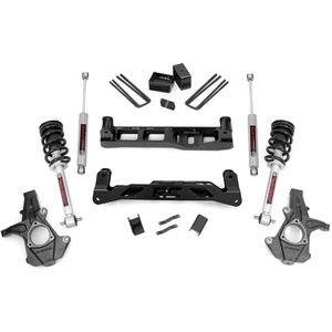 image:imageRough Country 5 Suspension Lift Kit with N3 Loaded StrutsN3 Rear Shocks for Chevy Silverado amp GMC Sierra 1500 20072013 2WD w18 WheelsN3 StrutsN3 Rear Shocks