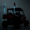 image:imageRough Country 4 LED Whip Lights for UTV ATV  Set of 2 48 UTV LED Whips MultiColor RGB LEDs 300 Patterns Waterproof QuickRelease Base48