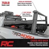 image:imageRough Country Aluminum Bed Rack for 20052022 Toyota Tacoma  73109BlackFull Height