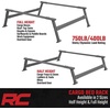 image:imageRough Country Aluminum Bed Rack for 20052022 Toyota Tacoma  73109BlackFull Height