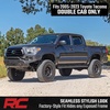 image:imageRough Country BA2 Running Boards for Toyota Tacoma Double Cab 20052023  HeavyDuty Side Step Bars 5 Wide Truck Side Steps NoDrill Install