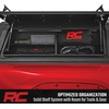 image:imageRough Country Bed Cap Side Shelf Storage Bin Passenger Side  Fits RC Bed Caps Only for Toyota Tacoma 20242026 Truck Bed Cap Organizer wLED Light