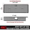image:imageRough Country Bed Molle Panel Kit for Toyota Tacoma 20242026  Fits 5 Bed Only Driver Passenger amp Cab Side Steel Bed Storage SystemComplete 3Panel Kit