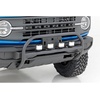 image:imageRough Country Bull Bar 35 Round Quad LED Light Kit for Ford Bronco 4WD 20212025  4 35inch Round LEDs with Amber DRL 3inch Tubular Nudge Bar