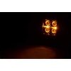 image:imageRough Country Dual 2 LED Ditch Light Kit for Toyota 4Runner 20102024  2 2in Black Series LED Cubes Amber DRL
