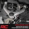 image:imageRough Country Forged Aluminum Upper Control Arms for Toyota Tacoma 20052023 4Runner 20102024  OE Upgrade 2Pack SilverSilver Finish