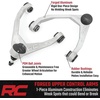 image:imageRough Country Forged Aluminum Upper Control Arms for Toyota Tacoma 20052023 4Runner 20102024  OE Upgrade 2Pack SilverSilver Finish