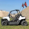 image:imageRough Country LED Whip Light Mounting Brackets for Polaris RZR 170 EFI 20092021  Set of 2 Laser Cut Steel Bed Mount Bracket