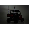 image:imageRough Country LED Whip Lights for Polaris GeneralRanger 1000Ranger XP 9001000 20132025  Set of 2 48 UTV Whip Lights MultiColor RGB LEDs 300 Patterns Waterproof QuickRelease Base
