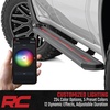 image:imageRough Country MultiColor LED Running Boards for Ford Bronco 4Door 20212025  RGB MultiColor Aluminum Side Steps with App Control
