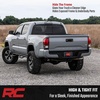image:imageRough Country Nerf Step Bars for Toyota Tacoma 20052023 5 Short Bed  Rugged Full Length Nerf Bars with Side Steps BoltOn Install