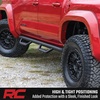 image:imageRough Country Nerf Step Bars for Toyota Tacoma 20242025 Double Cab  Rugged Full Length Nerf Bars with Side Steps BoltOn Install