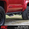 image:imageRough Country Nerf Step Bars for Toyota Tacoma 20242025 Double Cab  Rugged Full Length Nerf Bars with Side Steps BoltOn Install