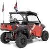 image:imageRough Country Polaris LED Whip Light Bracket Kit for 1722 GeneralRanger 93049 Black