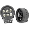 image:imageRough Country RC Dual 35 Round LED Lights with Amber DRL  36W 3240 Lumen CREE LED Spot Focus Beam OffRoad Lights for Jeeps Trucks UTV ATV