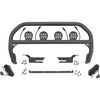 image:imageRough Country Bull Bar 35 Round Quad LED Light Kit for Ford Bronco 4WD 20212025  4 35inch Round LEDs with Amber DRL 3inch Tubular Nudge Bar