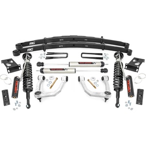 image:imageRough Country 35 BoltOn Lift Kit with Vertex CoiloversV2 Rear Shocks for Toyota Tacoma 4WD 20052023  Lifted Leaf Springs Silver Control Arms