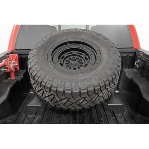 image:imageRough Country Bed Mount Spare Tire Carrier for Toyota Tacoma Trucks 20162023  Fits up to 40 Tires OffRoad Spare Tire Holder for Truck Beds