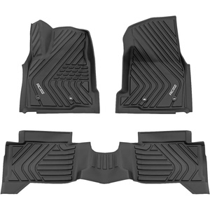 image:imageRough Country FlexFit Front Floor Mats for Toyota Tacoma 20242026 Double Cab  Custom AllWeather NonSlip TPE Liners wSpill Saver LipFront  Rear Set