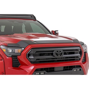 image:imageRough Country Hood Protector for Toyota Tacoma 20242026  HighDensity Thermoplastic NoDrill 3M InstallFlat Black