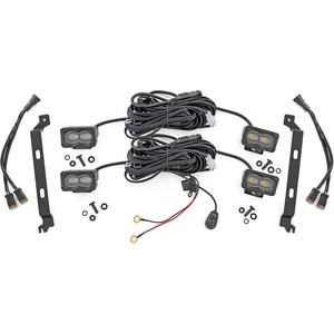 image:imageRough Country LED Fog Light Kit for Toyota Tacoma 20242026 wFactory Fog Lights  Yellow StreetLegal SAE IP67 Direct BoltOn Factory FitWhite SAE Fog Light