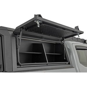 image:imageRough Country Modular Bed Cap Passenger Side Shelf Bin  AddOn Storage Organizer with LED Lighting for Toyota Tacoma 20162023 RC Bedcap
