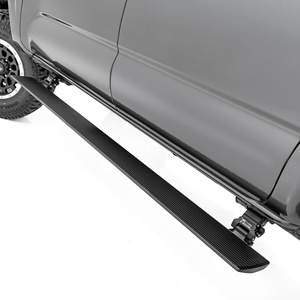 image:imageRough Country Power Running Boards with LED Step Lights for Toyota Tacoma Double Cab 20052023  Dual Motor iForce Electric Powerstep Board amp Retractable Truck Steps