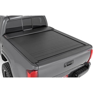 image:imageRough Country Retractable Truck Bed Cover Truck Tonneau Covers for Toyota Tacoma 20162023  5 WeatherResistant Truck Bed Cover Tacoma Retractable Bed Cover