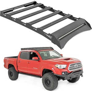 image:imageRough Country Roof Rack System with 40 LED Light Bar for Toyota Tacoma 20052023 CrewCab  Easy Bolton Install Includes 40 LED Light Bar