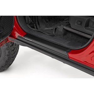 image:imageRough Country Trail Cladding Rocker Guard Plates for Toyota Tacoma Double Cab 20242026  UVResistant Thermoplastic NoDrill Install