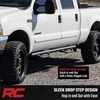 image:imageRough Country Nerf Step Bars for Ford F250F350 Super Duty 19992016 Crew Cab  Rugged Full Length Nerf Bars with Side Steps BoltOn Install